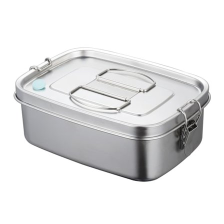 Rostfri bento-låda, 1100 ml läckagesäker bento-låda, bärbar