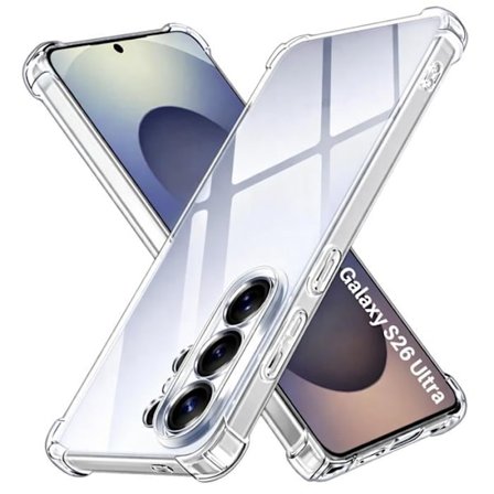 Samsung Galaxy S26 ULTRA - Iskunkestävä TPU Pehmeä Läpinäkyvä Kuori Phonillico