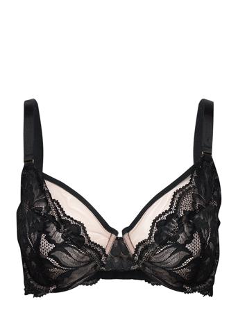 Bra New Wire Elsa Lace Plussiz Black Lindex