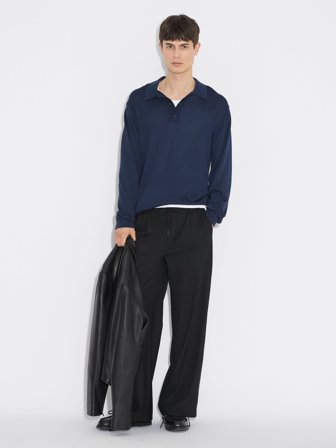 Holzweiler Ollie Polo Shirt - Navy - Men's - S