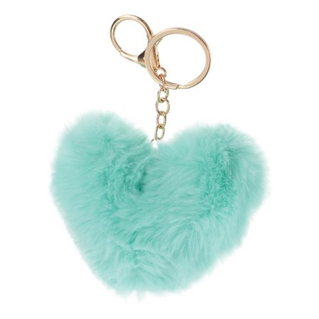 1 st Nyckelring Söta Luddiga Boll Mode Väska Hänge Nyckelring Nyckelring Nyckelhållare För Parälskare