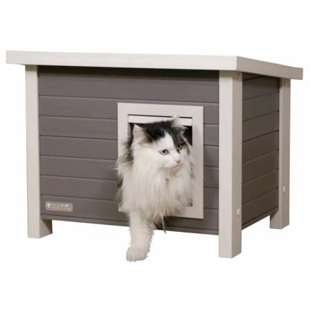Kerbl Eco Katthus Eli 57x45x43cm Grå Och Vit Grå