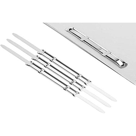 100 sett metall stål stifter 8 cm 2 hull anti-korrosjon pap