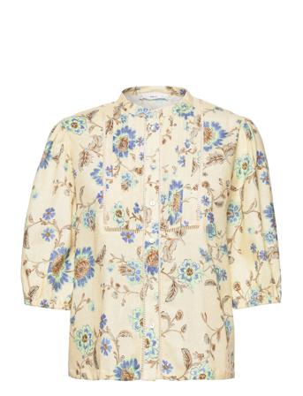 Vanesa Blus Långärmad Multi/mönstrad Mango
