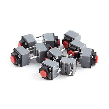10 stk Kailh Lydløse Knapper 6*6*7.3 Stille Switch Trådløs Mus Knap Mikrobryder Hfmqv