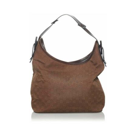 Gucci Vintage, Pre-owned Shoulder Bags Bruin, Dames, Maat:ONE Size,Canvas