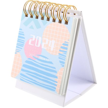 Helårs Kalender Lille Skrivebords Kalender Stående Kalender Engelsk Skrivebords Kalender Til Kontor Hjem