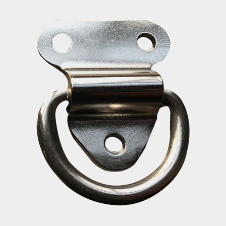 Padeye AISI 316 rostfritt stål 51x57mm ring Ø6mm robust fästögla i marinkvalitet för säker montering på båt