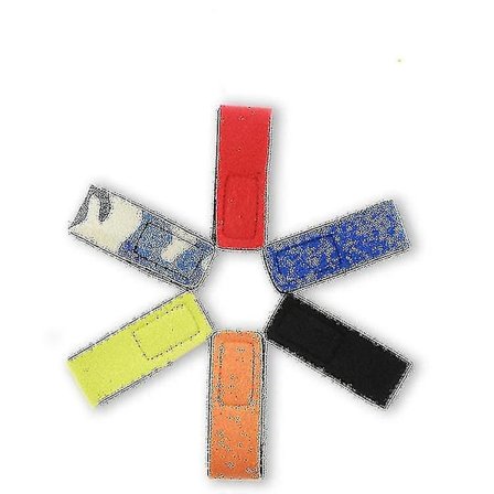 6 st fiskespö rem Justerbar spö rem rem Fast magic rem elastisk rem Hållare spö elastisk rem för fiskespö tubfiske