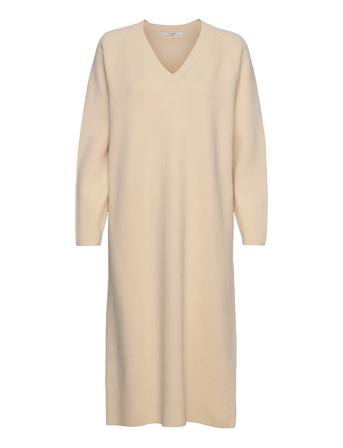 Filis Dress Knelang Kjole Beige Lovechild 1979