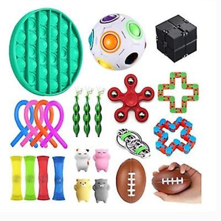 Stress Relief Leksak 24 st, Sensoriska Leksaker, Handträning