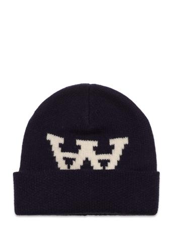 Vin Aa Jacquard Beanie Accessories Headwear Hats Beanies Blå Double A By Wood Wood