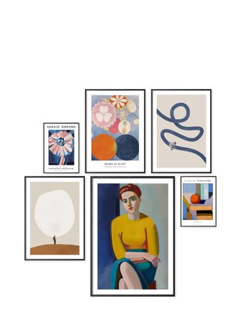 Poster & Frame Nordic - Multi/patterned - ONE SIZE