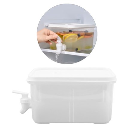 3L Køleskabskold Kedel med Hane Hjem Køleskab Frugtdrikdispenser Drikkevarebeholder