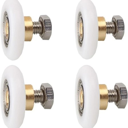 4 stk. dørruller, rulle, brusekabine KLB