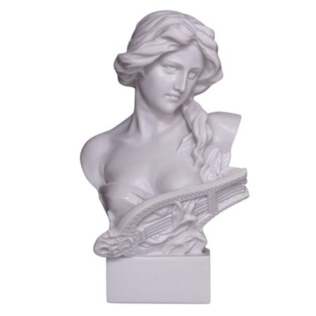 Marmorinen rintakuva patsas veistos Muinaisen kreikkalaisen mytologian jumalatar Artemis (Diana) 15 cm, 370 g