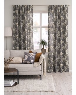 Yhdistelmänauhaverho kukallinen Alexa 2/pak Harmaa