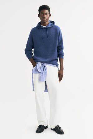 Soft Goat - Men's Hoodie - Cashmere hoodie - XXL - Washed Blue