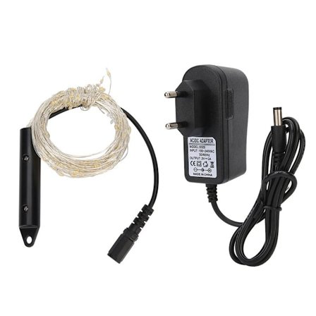 2M 200LED Fe-lys Fleksibel Kobbertråd til Jul KLB