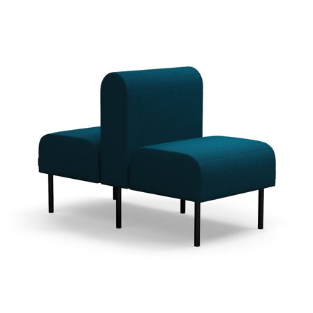 Modulsofa VARIETY, 1-Sitzer, doppelt, Stoff Blues CSII, petrol