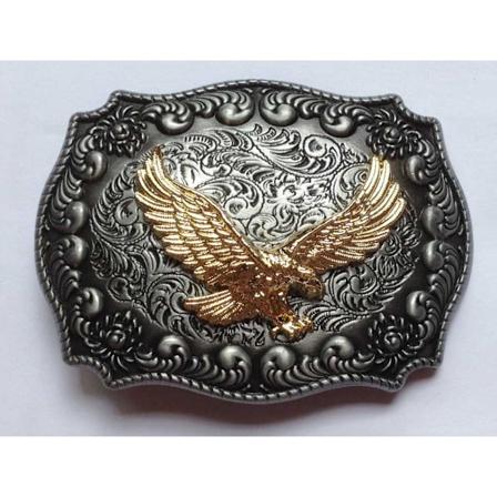 Golden Eagle Western Bæltespænde (Størrelse: 8.4X6.5CM)