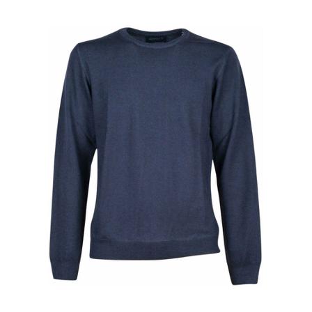 40Weft, Round-neck Knitwear Blauw, Heren, Maat:M