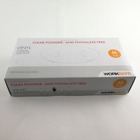 Med hemleverans Worksafe Handskar vinyl M
