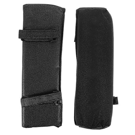 Ulkokäyttöön tarkoitetut käsinojatyynyt Kokoontaitettava tuolin käsinojan pehmuste Mukavuuden parannus Musta 34.00X33.00X5.00CM 2kpl