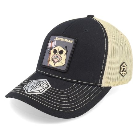 Critiql Hit - Svart trucker Keps - Barbarian Class 112 Black/Vegas Gold Trucker @ Hatstore