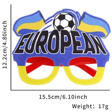 2026 Nye fodboldbriller, fodboldliga klubfestdekorationer, VM-fansartikler