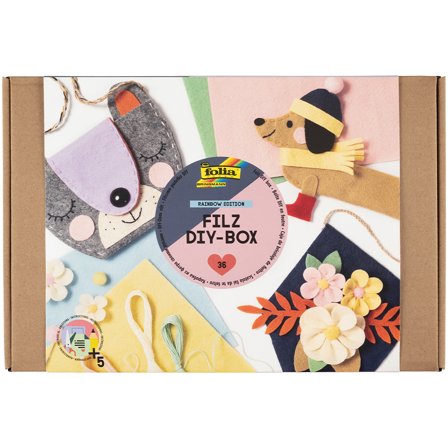 Folia Boîte DIY Feutre Arc-en-ciel