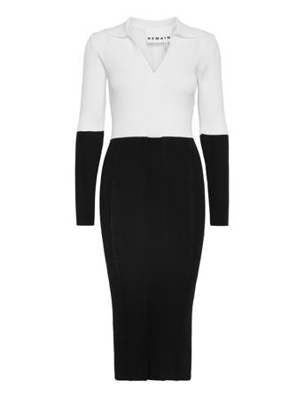 Joy Ls Knit Dress Polvipituinen Mekko Monivärinen/Kuvioitu REMAIN Birger Christensen