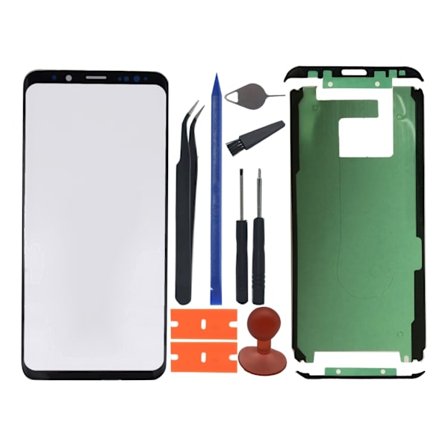 Yttre glaslins främre glasskärmspanel ersättning för S9/S9 Plus