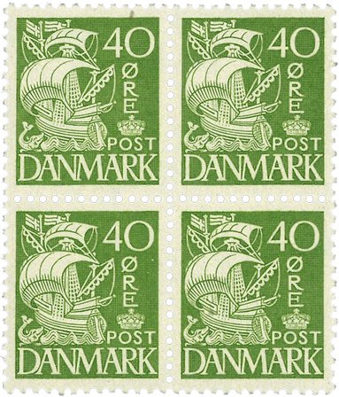 Danmark 1939 - AFA 208a - 4-blok - Postfrisk