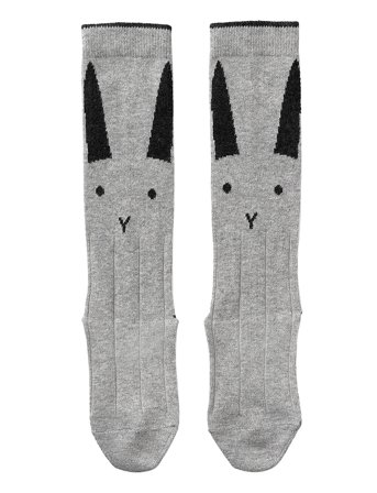 Sofia Cotton Knee Socks - 2 Pack Grey Liewood