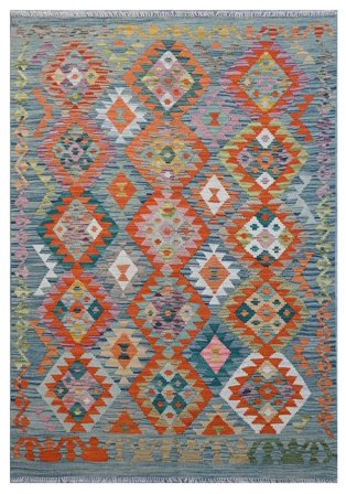 Mały Kilim Afgan Old Style Dywan 120X175 Wełna