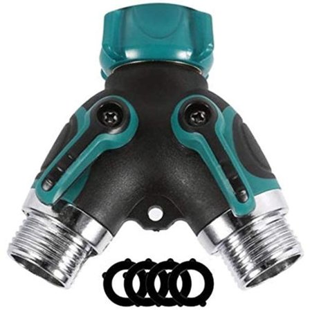 2-vägs slang Y-koppling, slangavledare med bekvämt gummihandtag