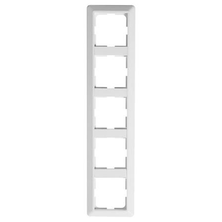 Elko EKO30178 Kombinasjonsramme renhvit, termoplast 368 mm, 5-rom, Strømbrytere & vegguttak