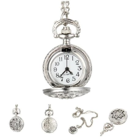 [NT] Mode Vintage Dam Quartz Fickur Klocka Ihåliga Blommor Dam Tjej Tröja Kedja Halsband Hänge Klocka Gåvor[qb]