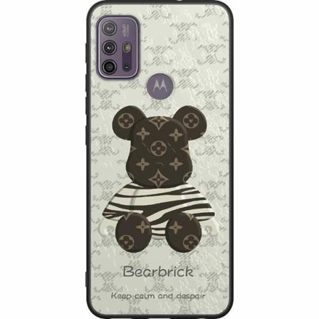 Motorola Moto G10 Svart Skal Brown Bear