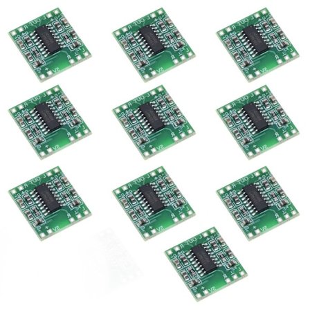 10 stk./pakke PAM8403 Digital Effektforsterkerkort 2x3W Klasse D Modul for Bærbare Høyttalere 2,5 til 5V USB Strøm