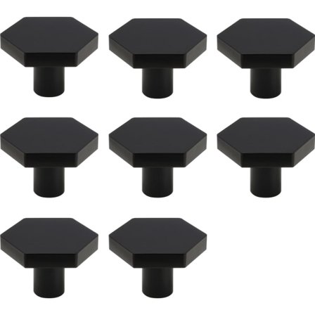 IC 1-1/10" Knoppar i Massiv Mässing Skåpsknopp och Drag Sexkantshandtag för Byrålåda (10 st)