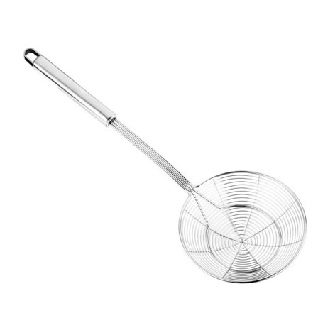 Edderkop Si Skimmer: Premium Rustfrit Stålkonstruktion, Ergonomisk Langt Håndtag For Brandsikker Madlavning, Effektiv Dræning, Perfekt Til Friture