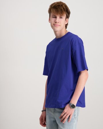 Tommy Hilfiger ESSENTIAL ARCHIVE FIT TEE SS Blå T-skjorter Gutt - Kids Brand Store