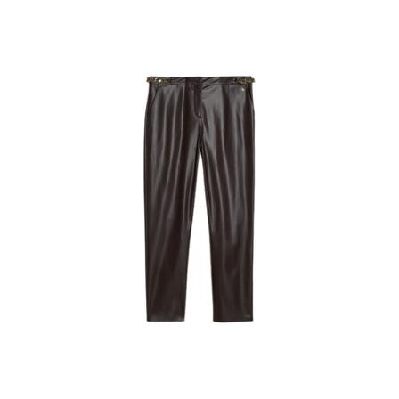 Liu Jo Leather Bukser Brun, Dame Læderbukser