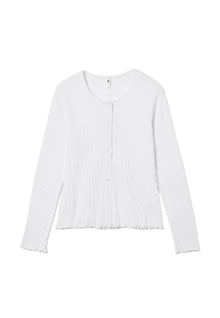 Å WOMAN Ribbad cardigan TILLY Överdelar Vit XL