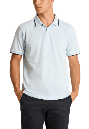 Lindbergh Polo shirt w. contrast piping Överdelar Herr Blå L