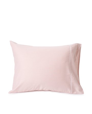Lexington Pink/White Striped Lyocell/Cotton Pillowcase