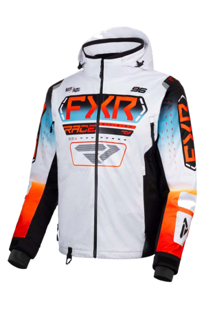 Veste de Ski FXR RRX Hex Blanc Hex/Bleu/Orange S