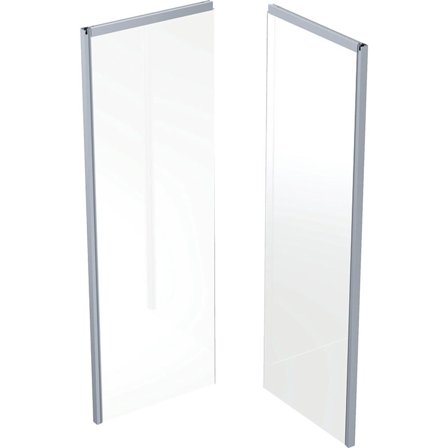 Contura Showerama 10-5 Duschvägg 90 x 80 x 200 cm Aluminium, frostglas, Badrum